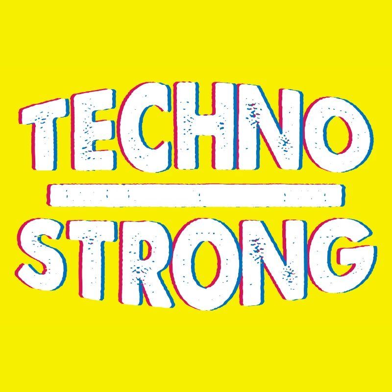 Techno Strong Neon Glitch