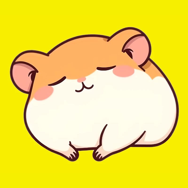 Sleeping hamster