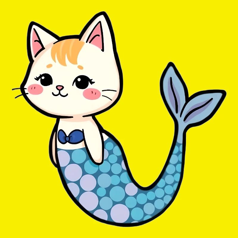 Chat comme sirène