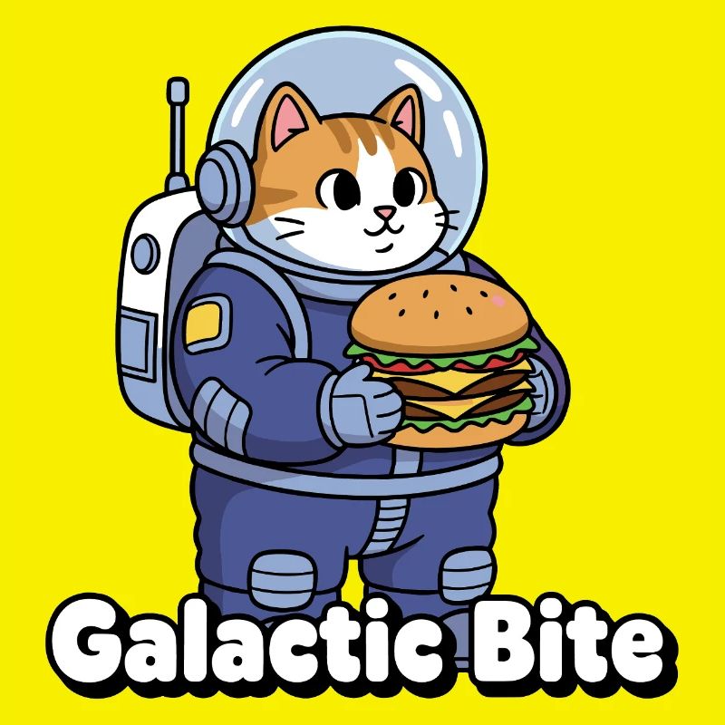 Galactic Cat Astronaut Burger