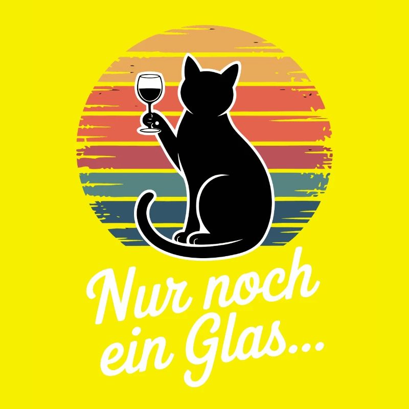 Katze mit Weinglas: Nur noch ein Glas