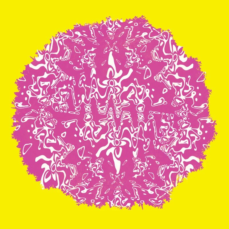Circle Rose Pink Pattern