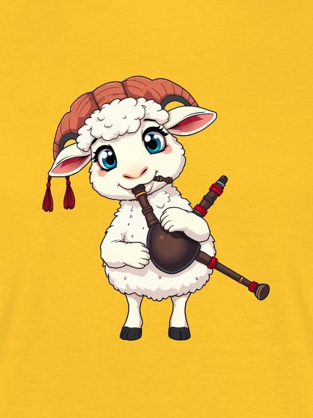 Musikerlamm mit Dudelsack