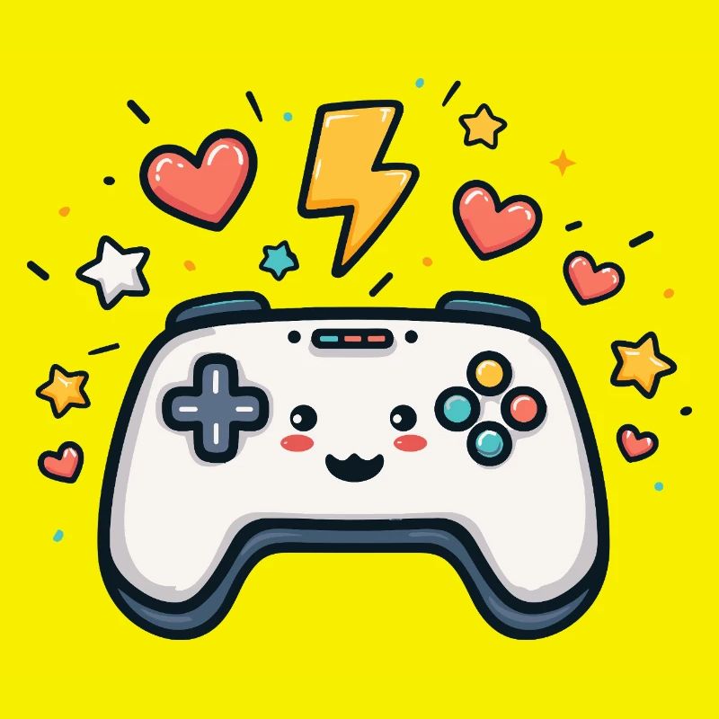 Kawaii Spielcontroller Funkelnd