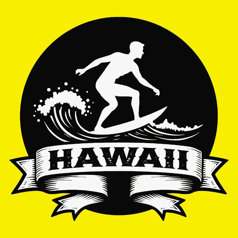 Surfer Hawaii Wave Banner