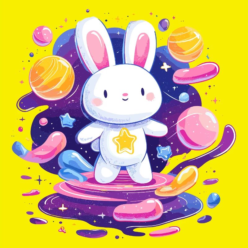 Cosmic Rabbit Star Flight