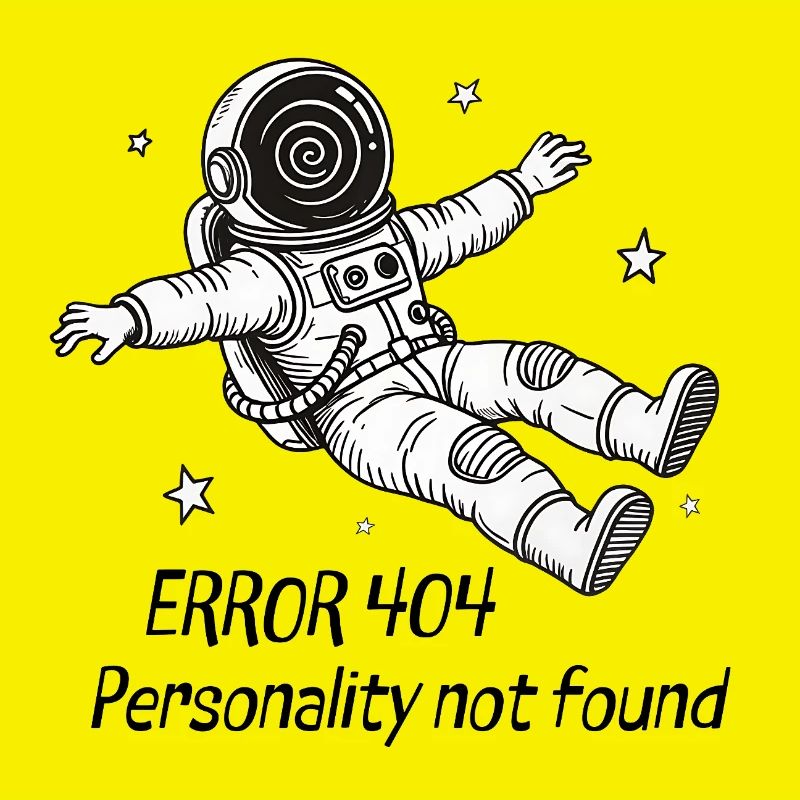 Astronaute Error 404: Personality not found