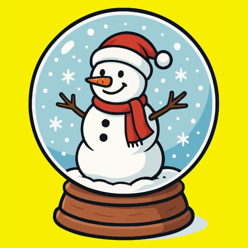 Snow Globe Snowman