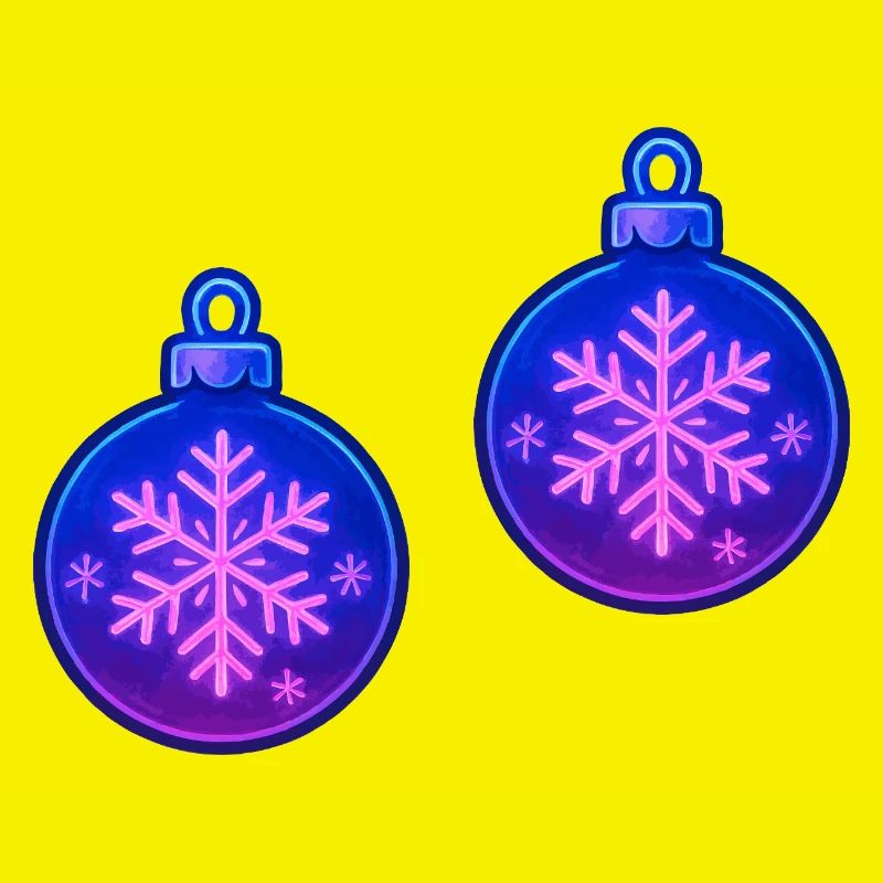 Weihnachtskugel Schneeflocke Ornament