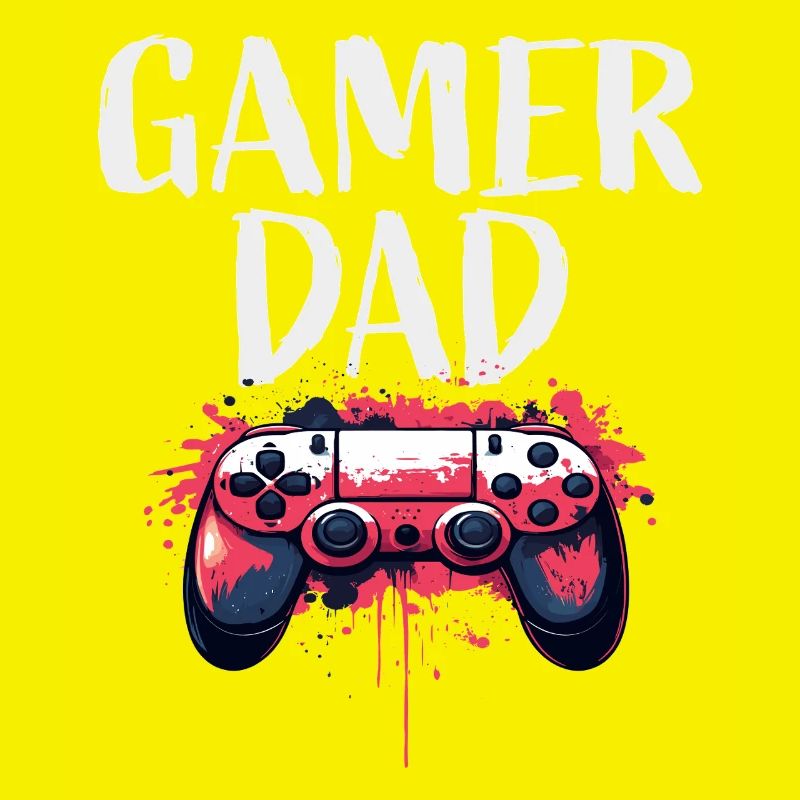 Gamer Dad Controller Kunst