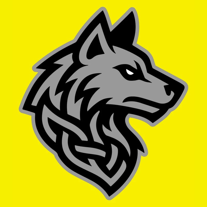 Wolf Kopf Wikinger