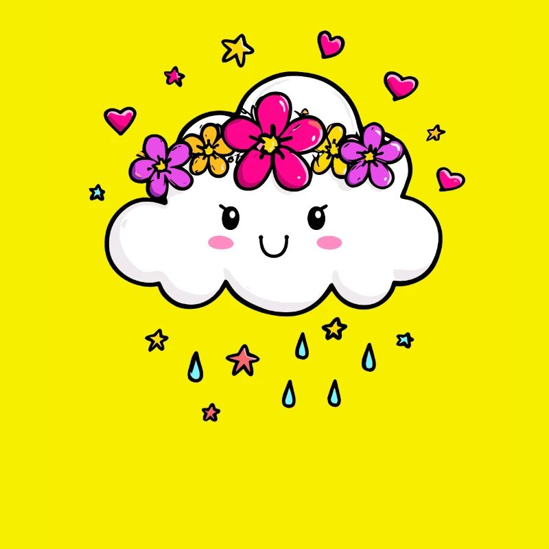 Cloud with flower crown
