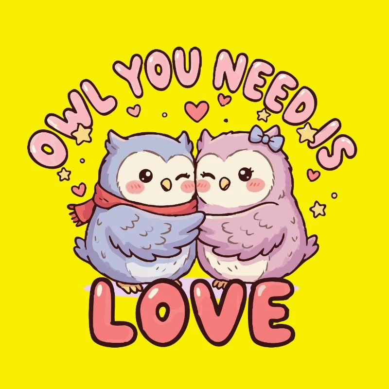 Amour de la chouette : Duo de câlins