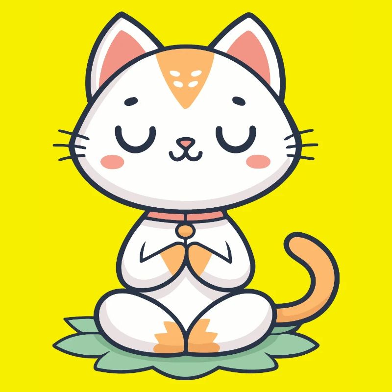 Chat zen Méditatif