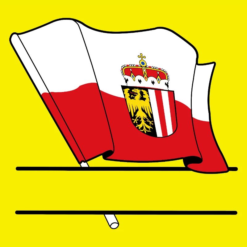 Upper Austria Flag – Text Space