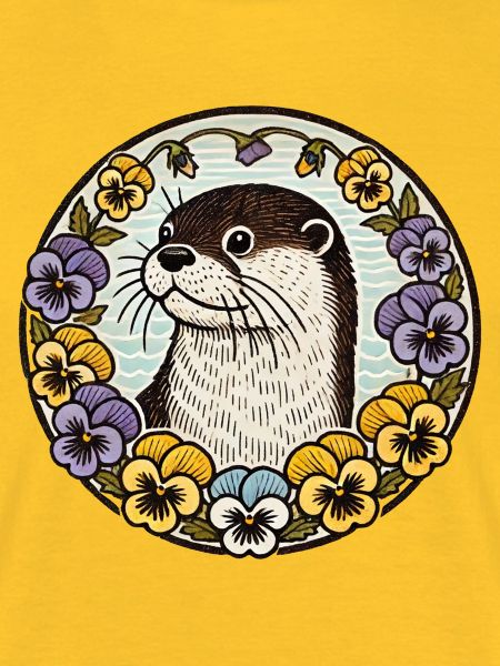 Otter im Floral Circle
