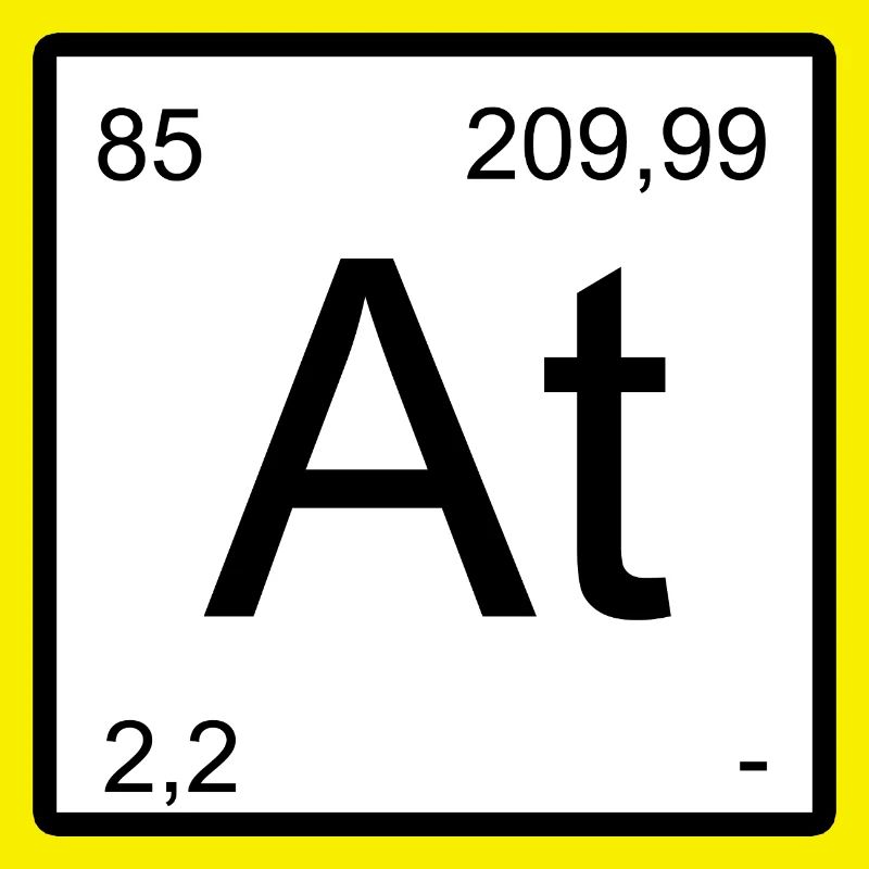 Astatine Elementtile Print