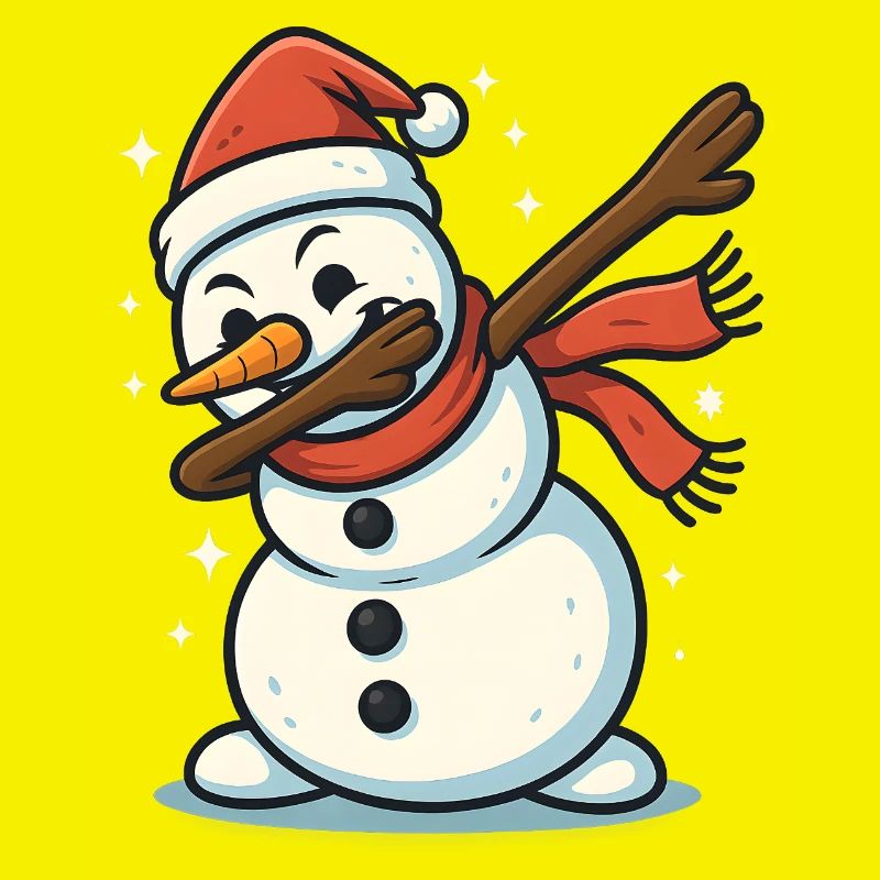 Dabbing Snowman Dab