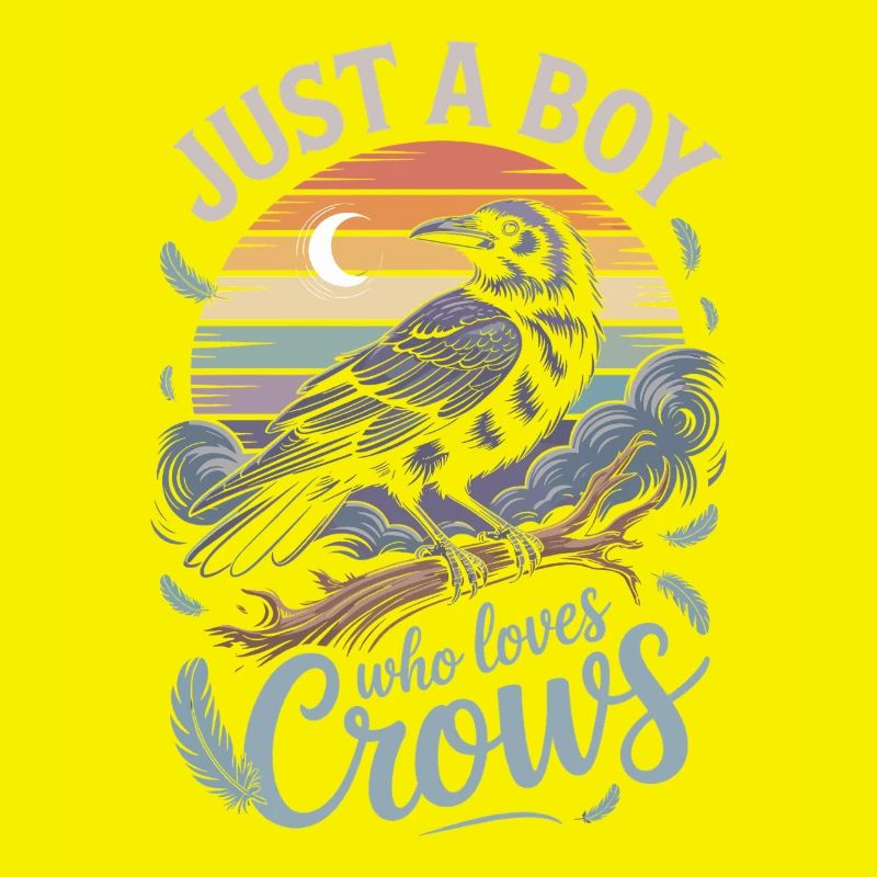 Just a boy who loves crows