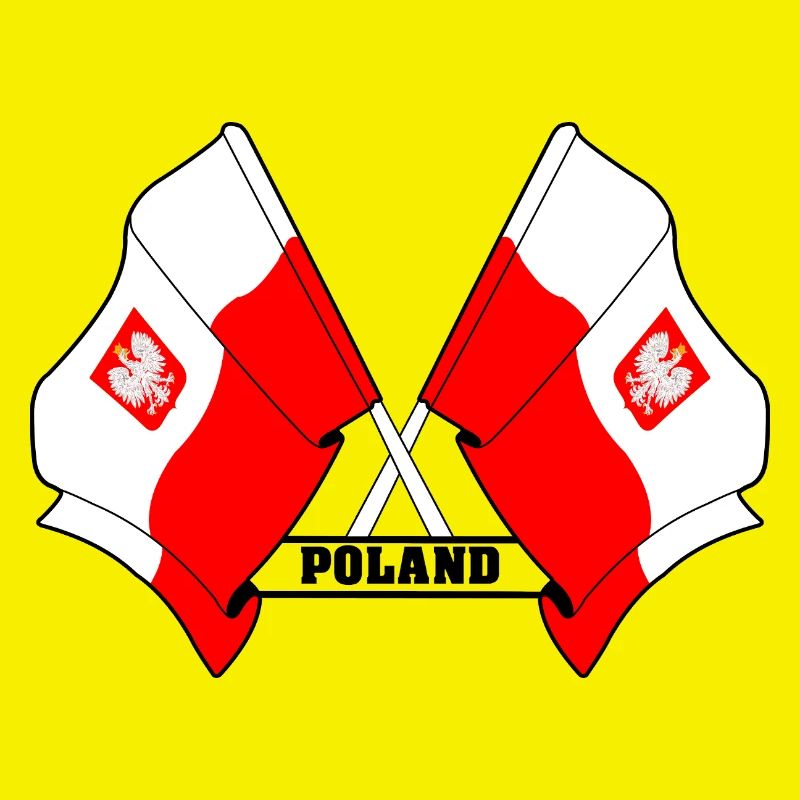 Poland Crossed Flags