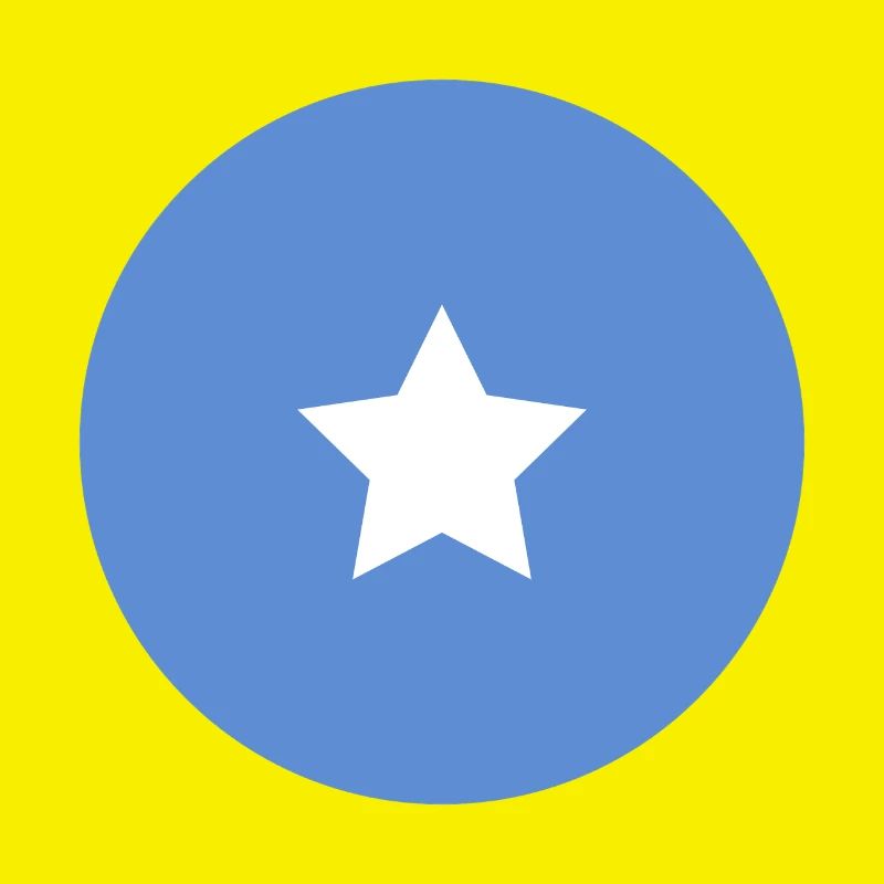 Drapeau rond somalien