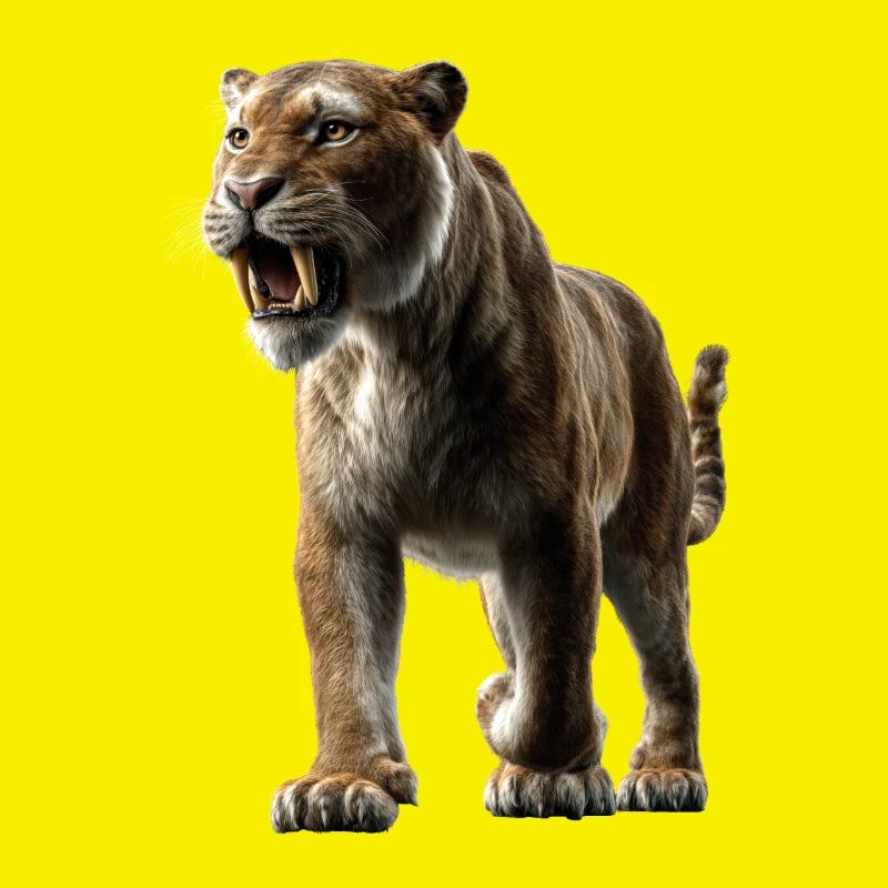 Saber-toothed tiger Smilodon Big cat Sabertooth tiger