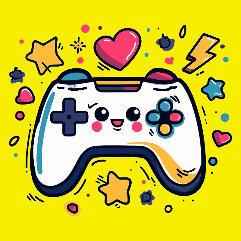 Colorful controller charm
