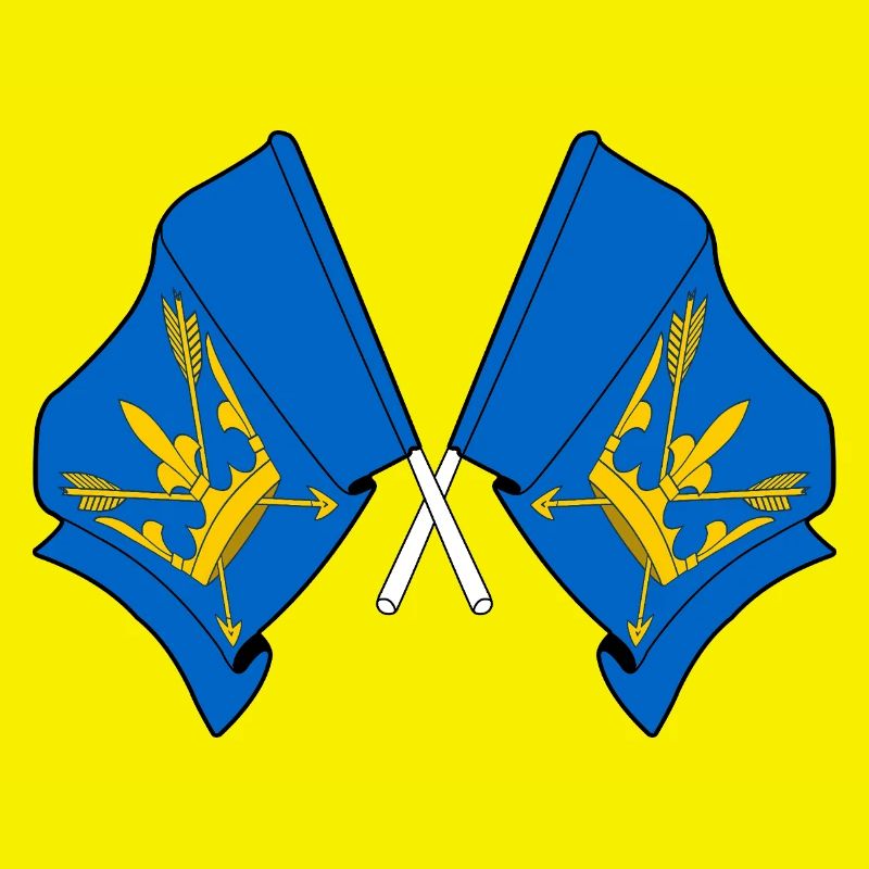 Drapeaux du Suffolk croisés