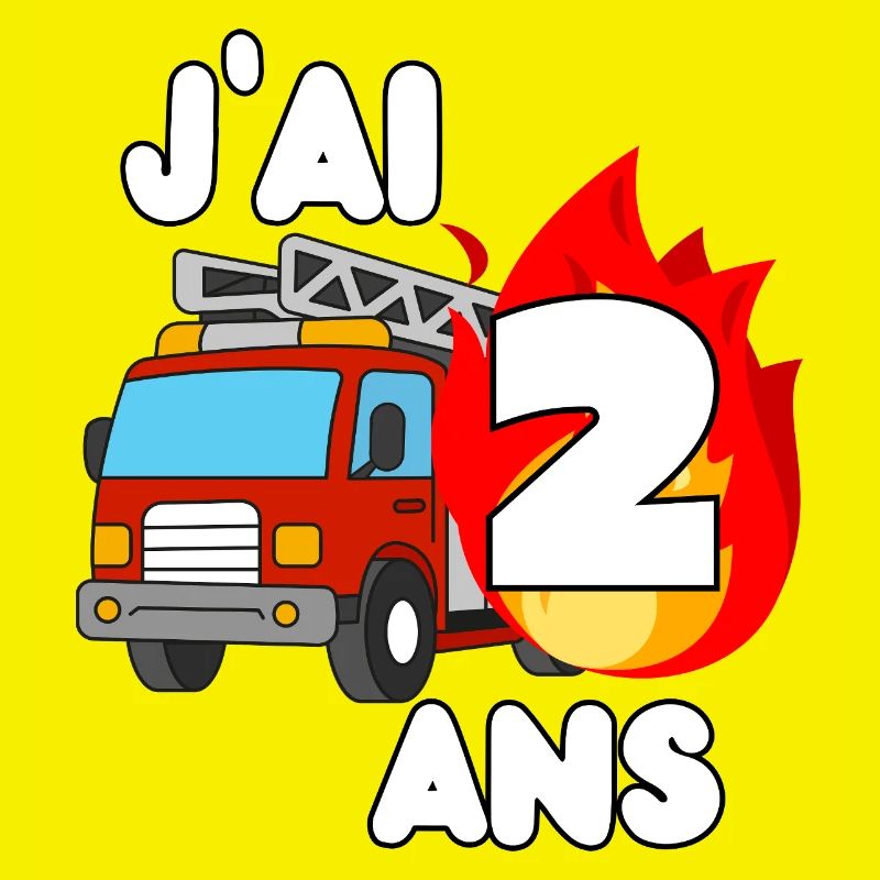 J’ai 2 ans camion de pompier fun