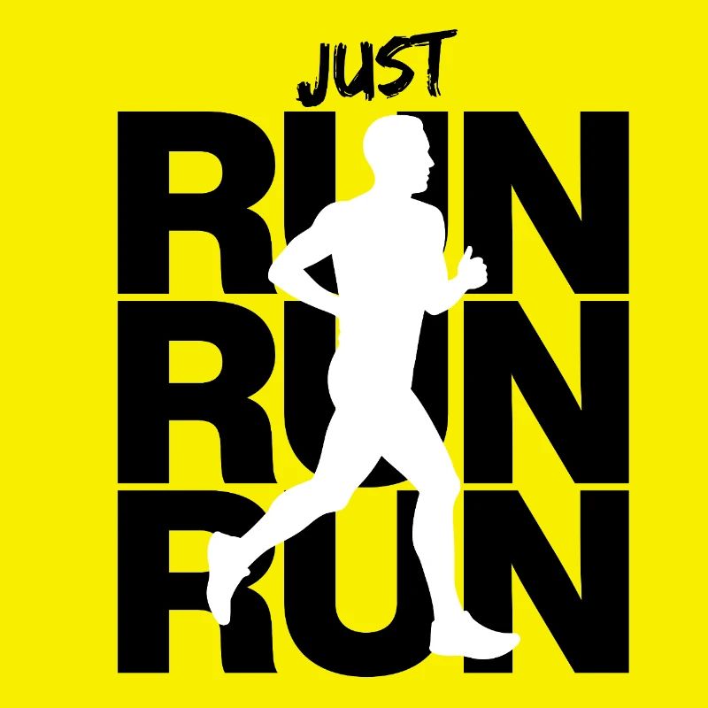 JUST RUN RUN RUN, JOGGING RUNNING RUNNING INTENT FIT