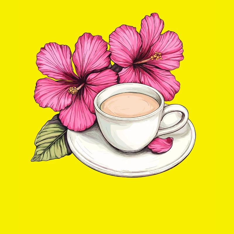 Hibiskus Kaffeetasse Impression