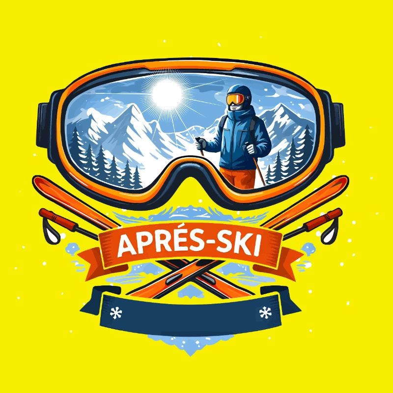 Apres Ski Comic Design