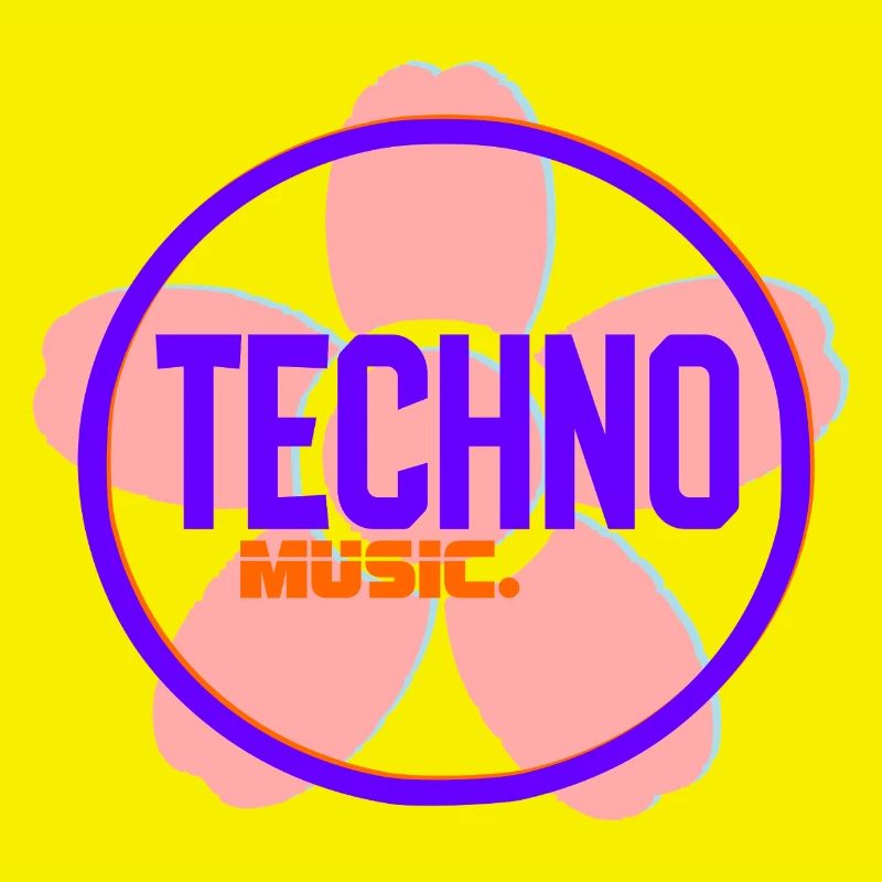 Techno Circle Neon-Logo