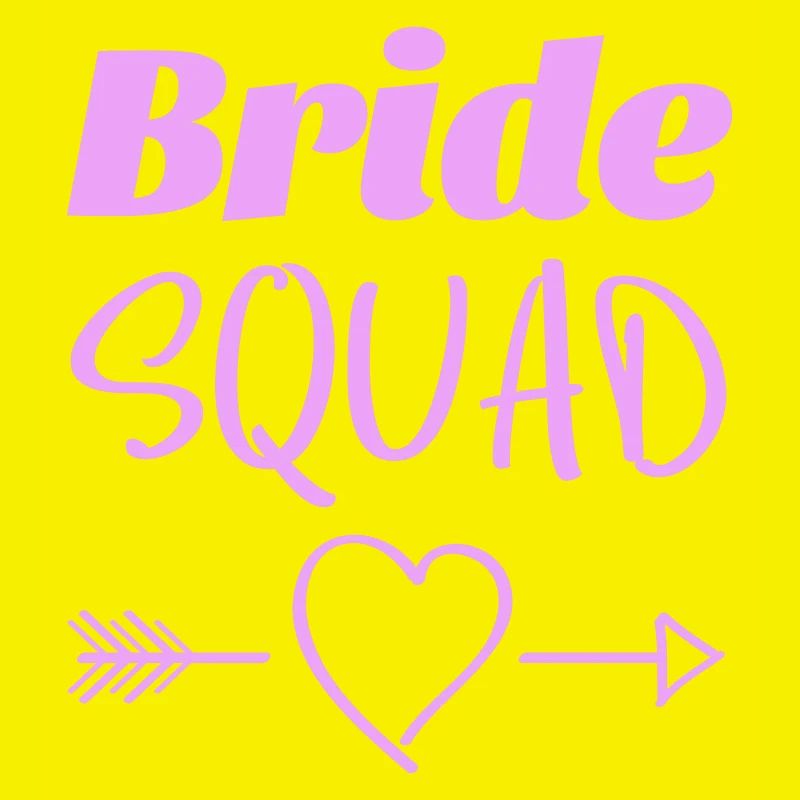 Bride Squad Heart Arrows Design