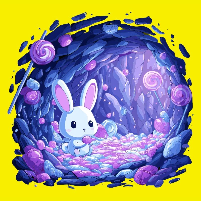 Sugar Cave Bunny in Candy Light