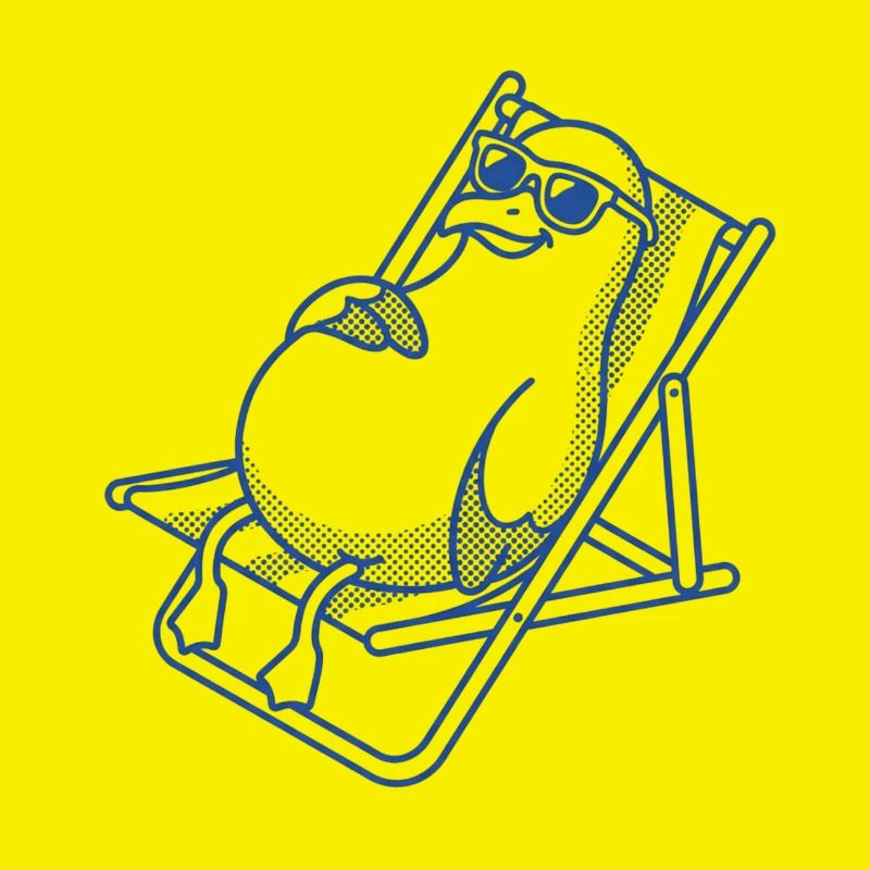 Penguin frissonne sur le banc