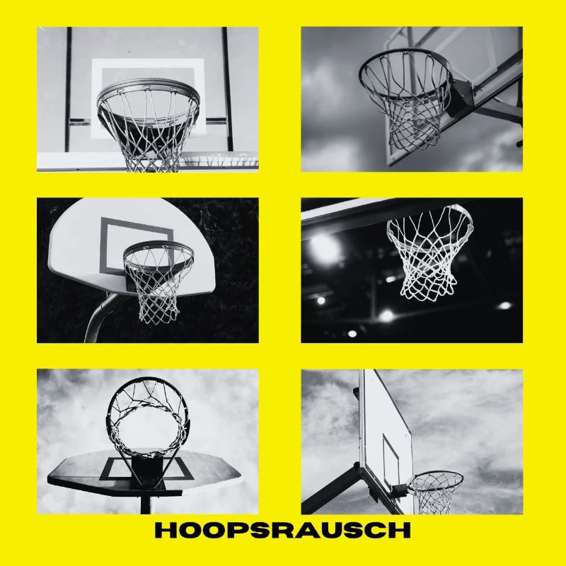 Hoopsrausch BW Collage