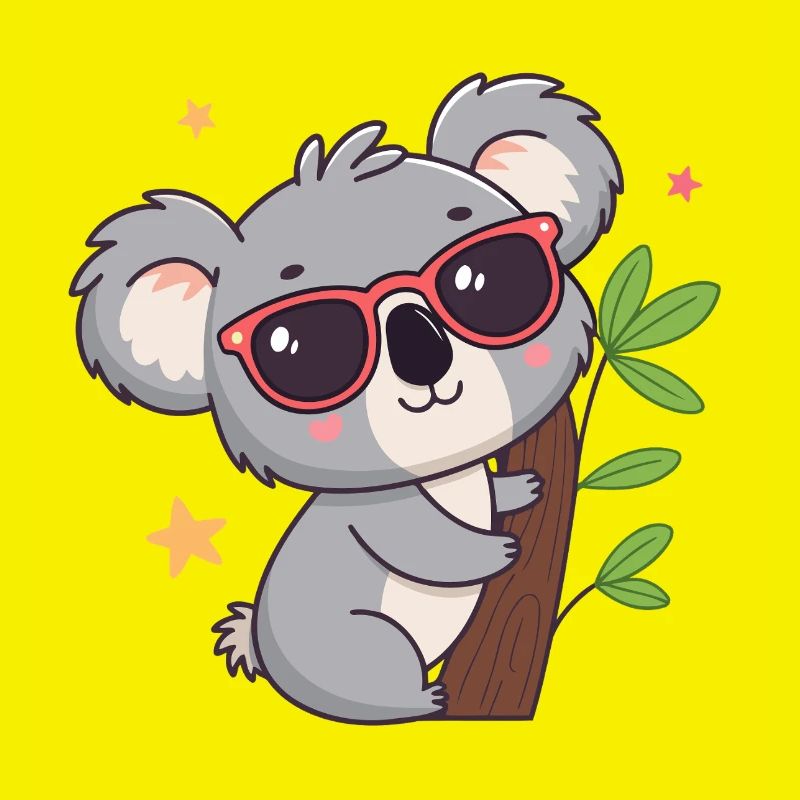 Koala chic sun red glasses