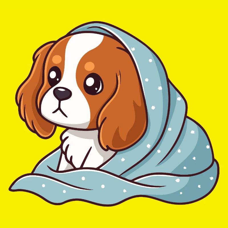 Beagle emmitouflé bleu