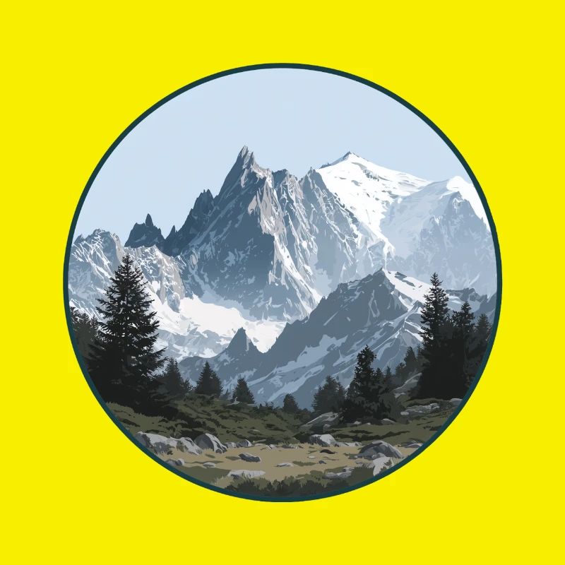 Mont-Blanc-Gebirgslandschaft