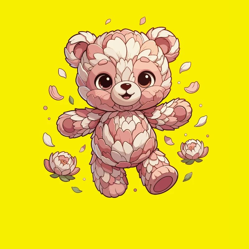 Blossoms Panda Rosy Cuddly Creature