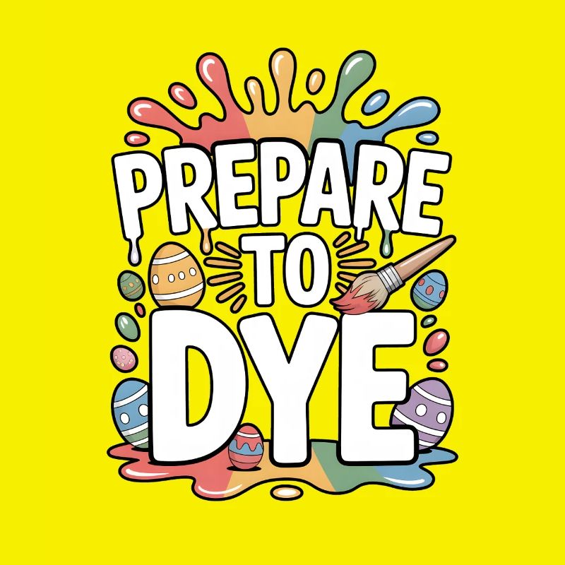 Prepare To Dye Funny Easter Saying
