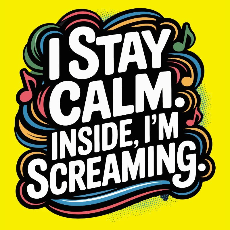 I'm calm – inside I'm screaming