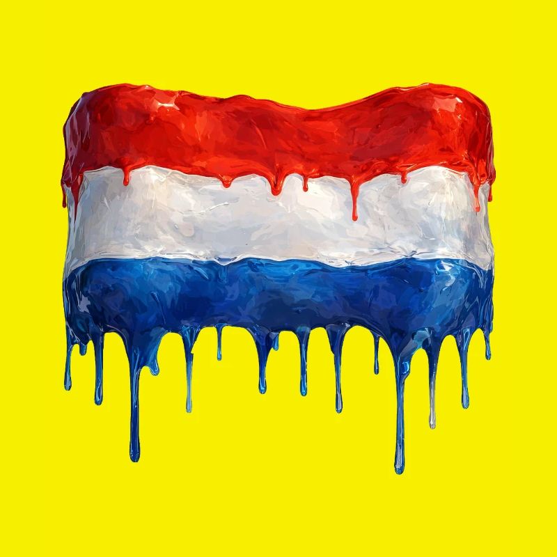 Dripping Dutch flag