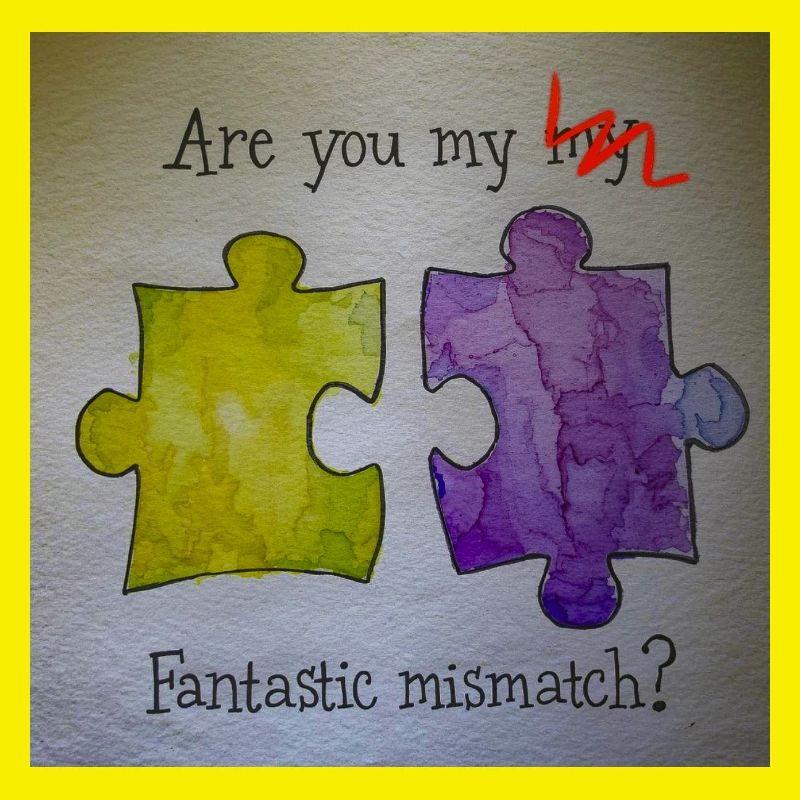 Fantastic mismatch puzzle pieces