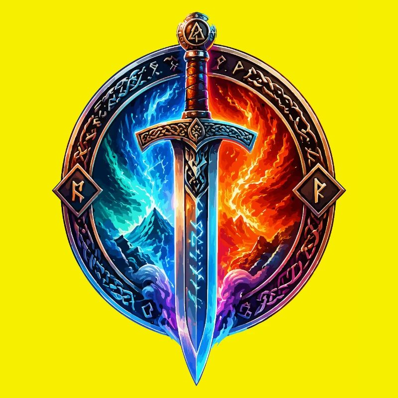 Épée du Dragon de Glace de Feu