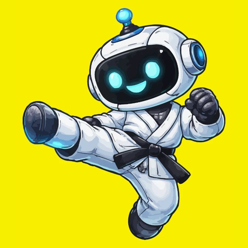 Robot de combat en karaté