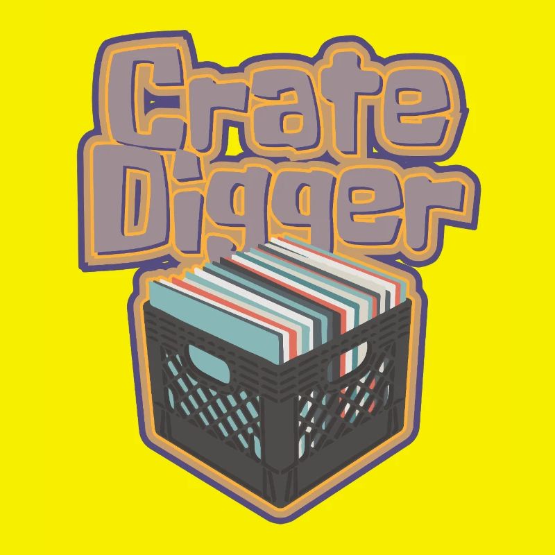 Collectionneur de disques vinyles Crate Digger