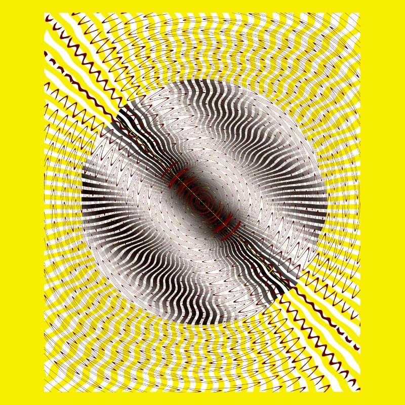 Circular Swirl Illusion Pattern