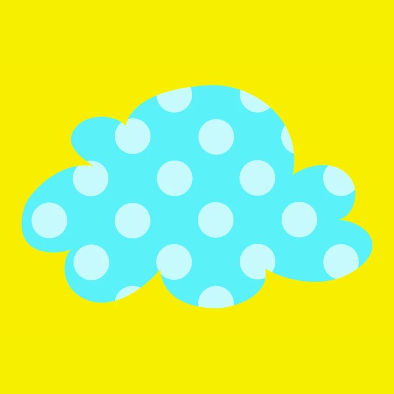 Points nuages Points Points Décoration de la chambre de bébé Enfants Météo